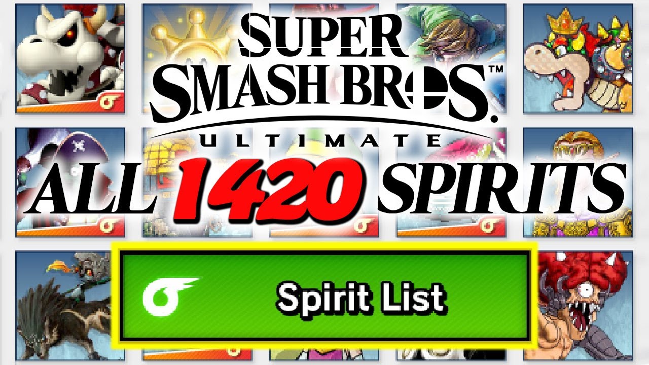 Super Smash Bros Ultimate - Spirit Board - All 1420 Spirits Battles (1-1250)