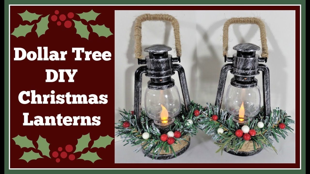 Dollar Tree Diy 🎄 Christmas Lanterns