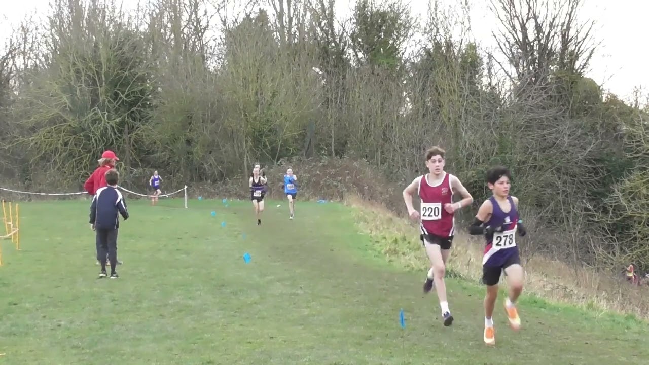 Junior Boys Kent Schools Cross Country Championships at Dartford 20th January 2024