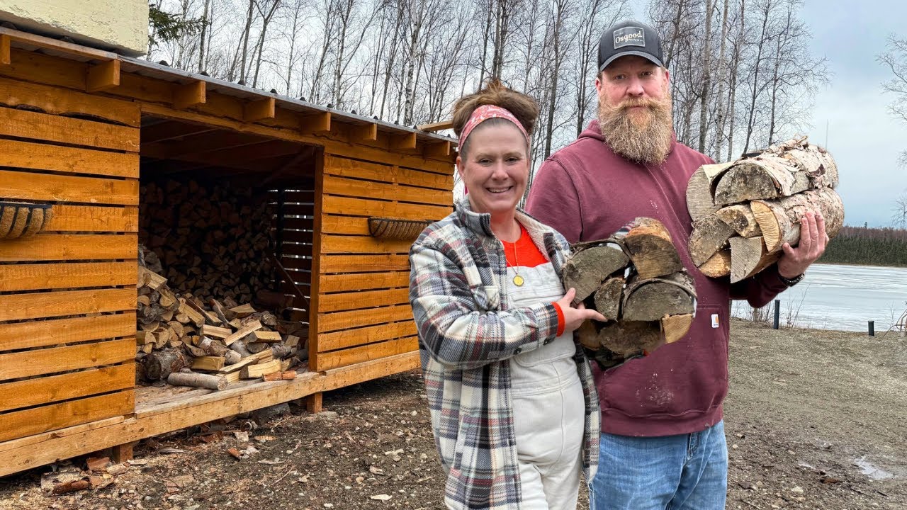 Alaska Homestead Grind: HUGE Cleanup + Wood Splitting & Brisket Smoking!