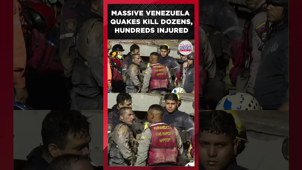 VENEZUELA EARTHQUAKES: Twin Earthquakes Rock Venezuela, Buildings Collapse Across Region