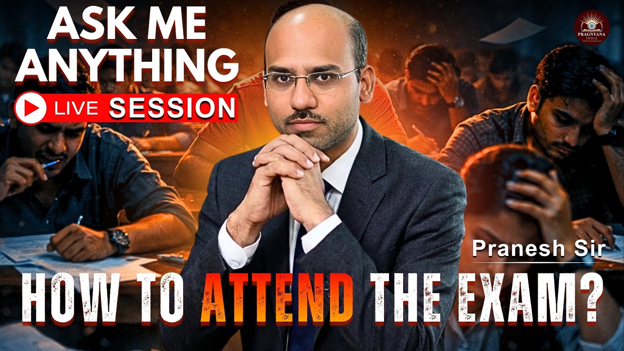 Ask me Anything | How To attend the Exams? | Pranesh Rathod | Pragnyana India