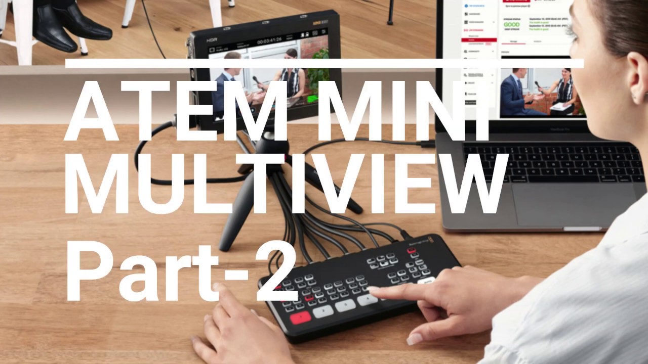 ATEM MINI MultiView setup with BM MultiView 4 HD on a Gaming Monitor #Atemmini #multiview
