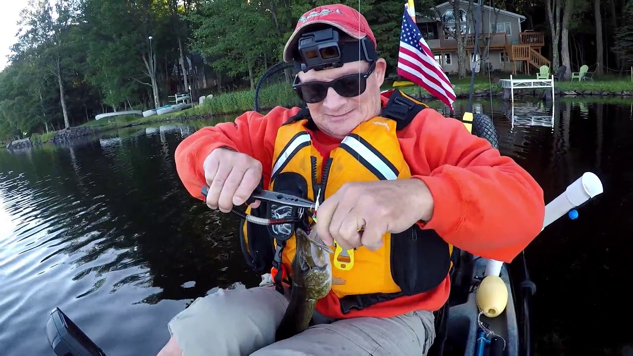 Kayak Fishing At Pocono's, Arrowhead Lake.