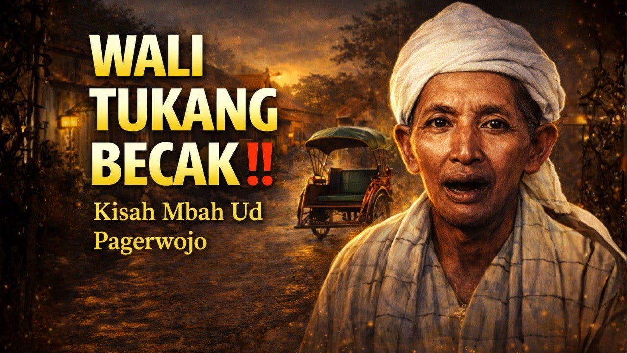 WALI TUKANG BECAK‼️ Kisah KH Ali Mas'ud Pagerwojo: Orang Mengira Gila, Doanya Menembus Langit