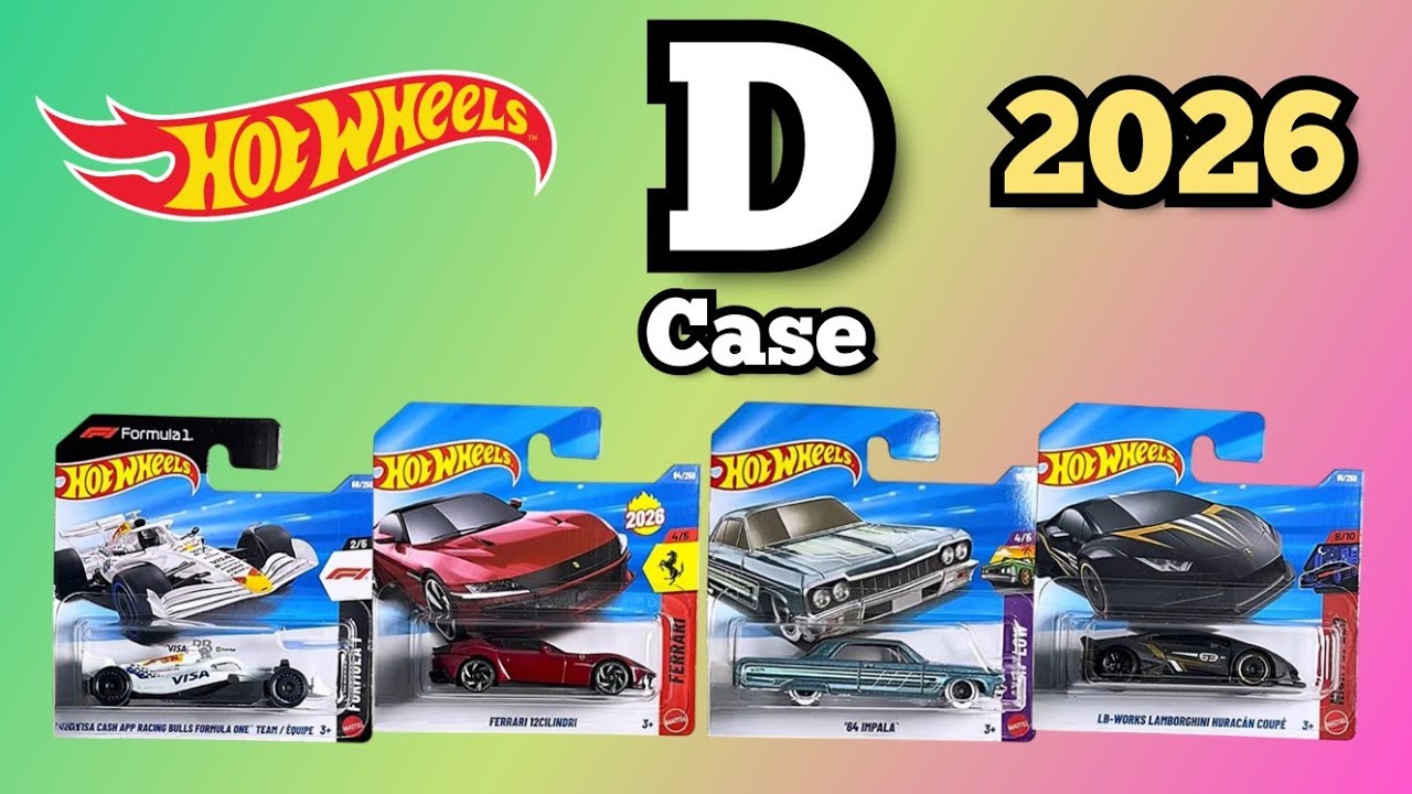 Hot Wheels 2026 D Case