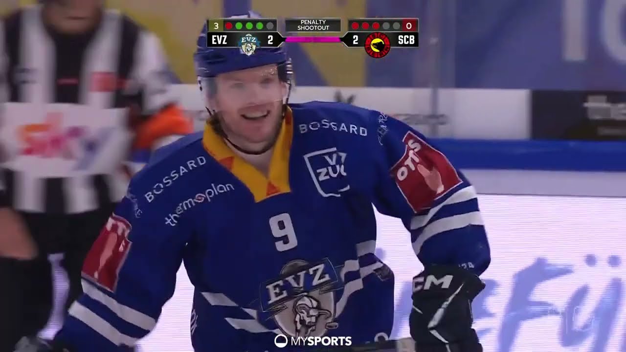 Game Highlights: EVZ vs SC Bern 3:2 SO
