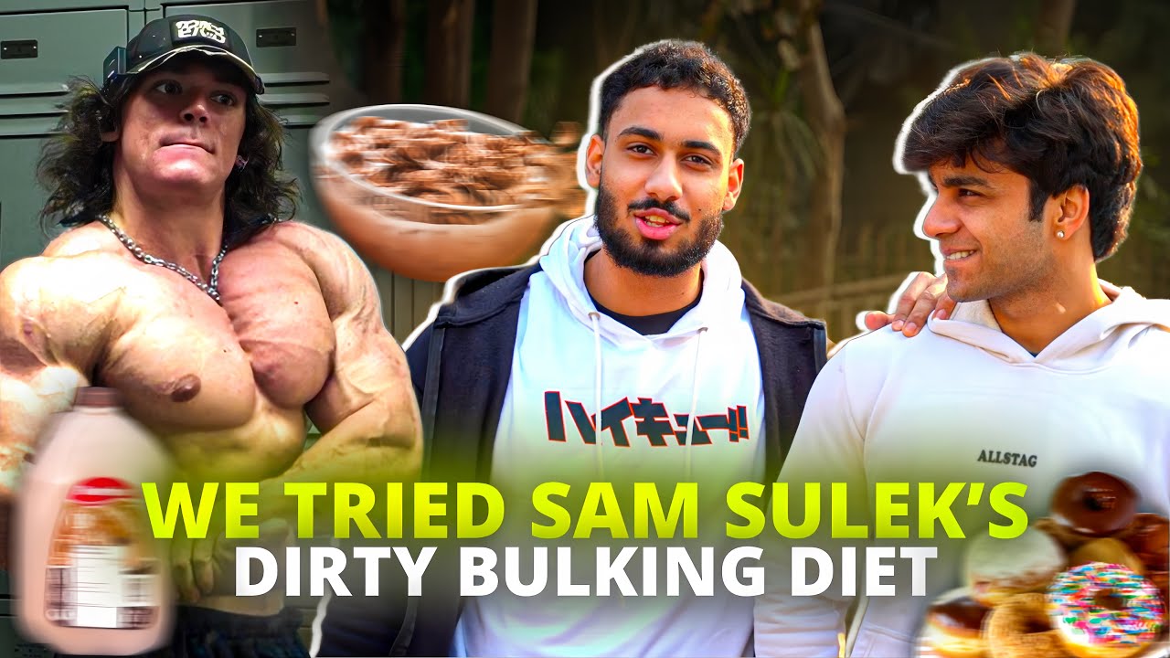 WE TRIED  SAM SULEK BULKING DIET 😣 ​⁠@aarushbhola17