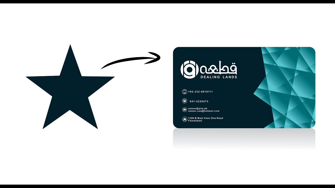 Make a Professional Business Card Template - CorelDraw Tutorial - Ahsan Sabri