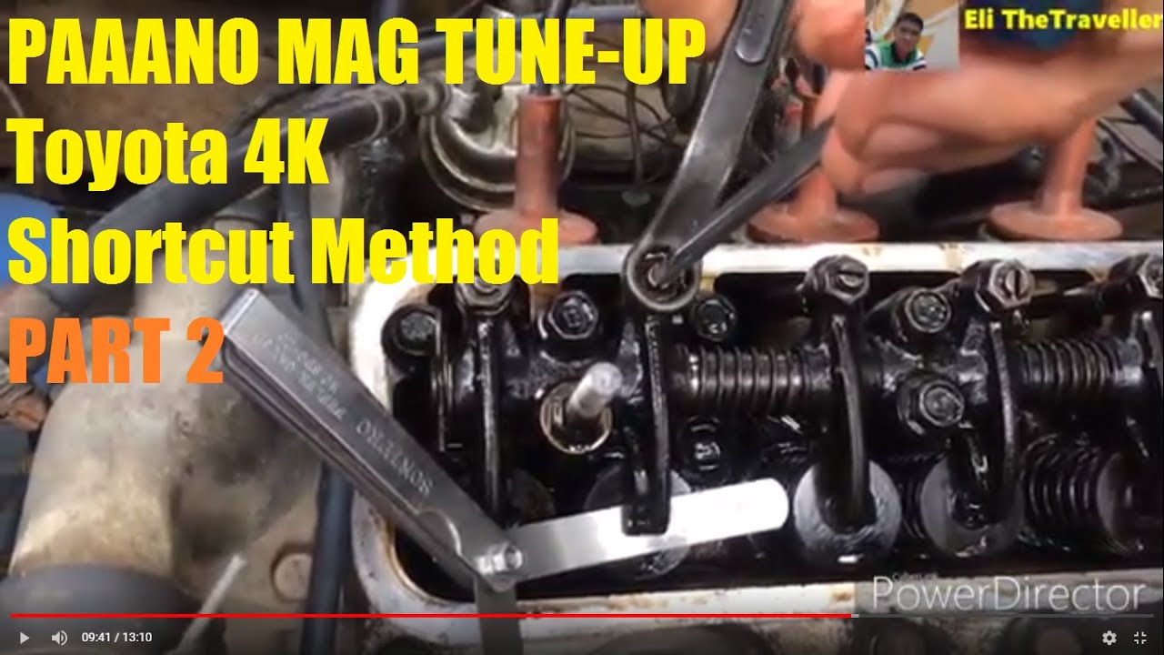 PAANO MAGTUNE-UP NG TOYOTA 4K Engine (Shortcut Method) PART 2 | Valve Clearance Adjustment