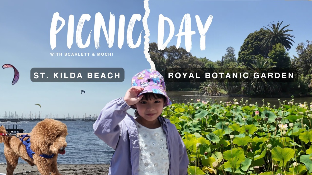 Explore hidden pathways in Melbourne Royal Botanic Garden then stroll along St. Kilda Beach with me