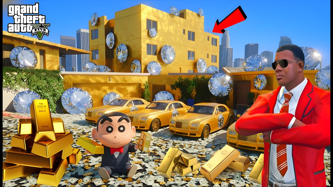 GTA 5 Shinchan Becomes the Richest Man in Los Angeles!! 💰🏙️