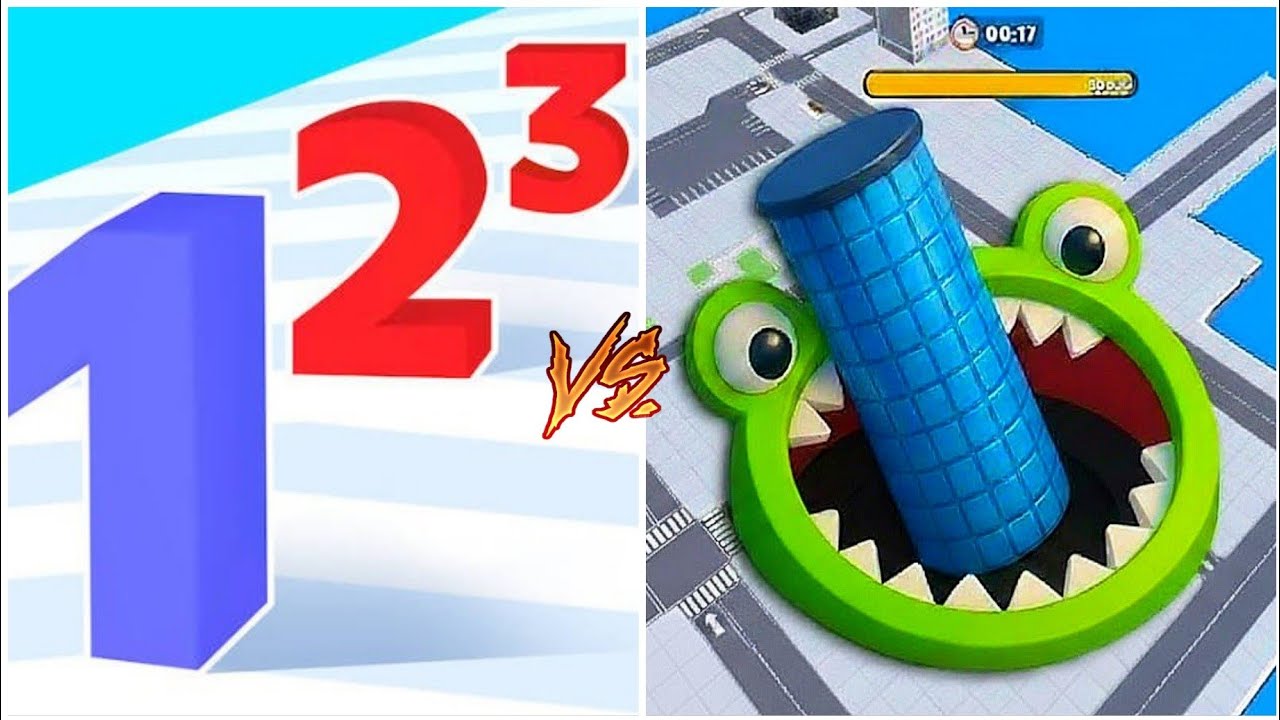 NUMBER MASTER Run Merge Vs Hole.io MAX LEVEL Gameplay Walkthrough Challenge IQ!
