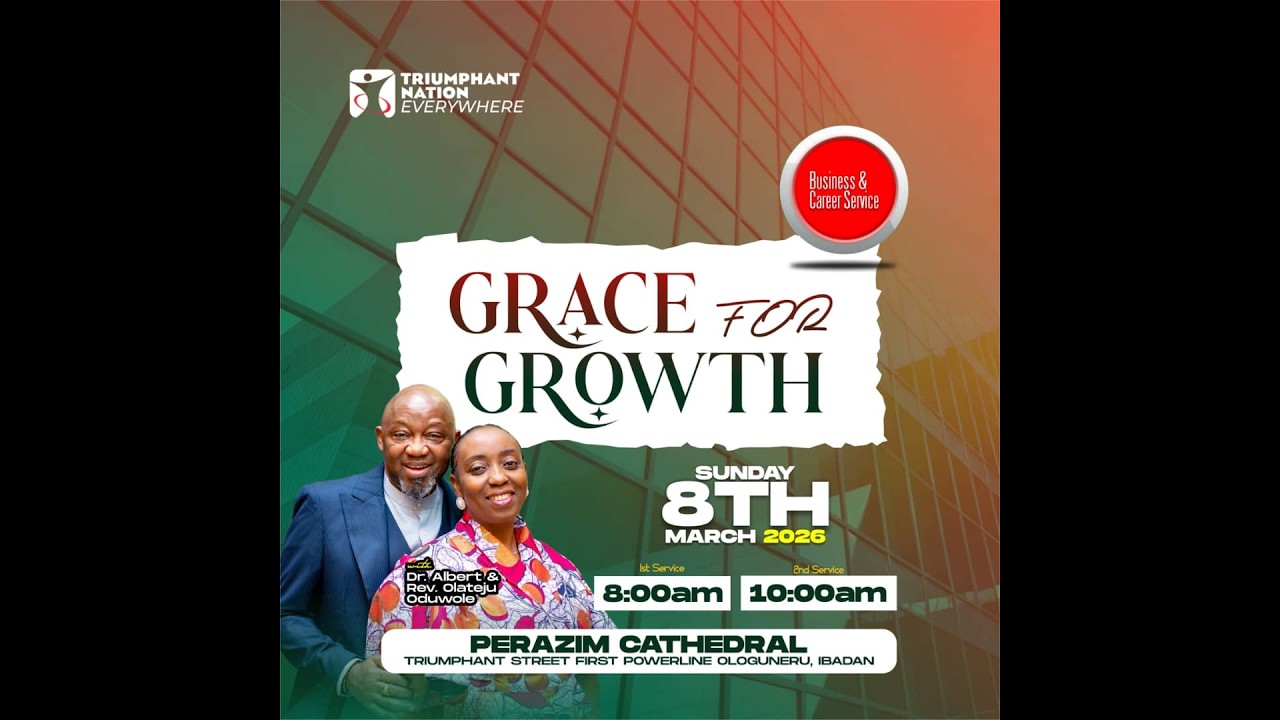 GRACE FOR GROWTH || BUSINESS & CAREER SUNDAY || SECOND SERVICE || 8TH MARCH 2026