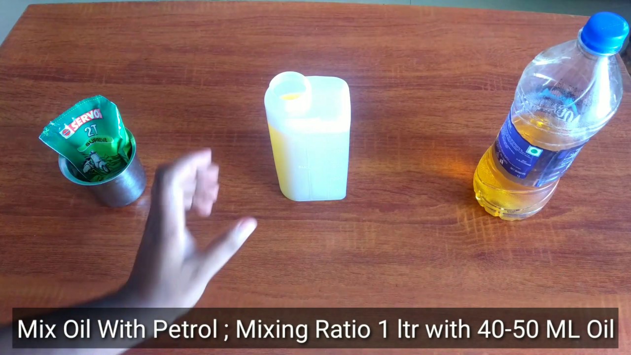 Guide For Mixing 2 Stroke Fuel For 52cc Petrol Brush Cutter, Grass Line Trimmer