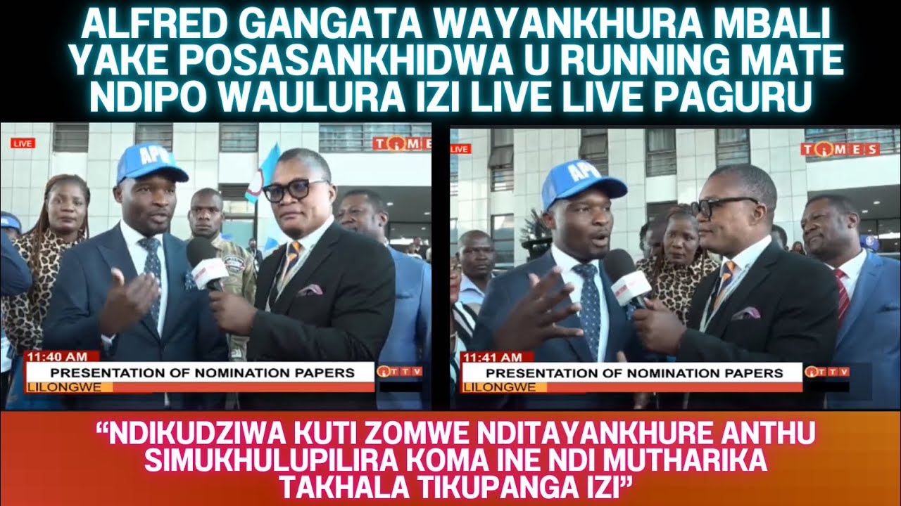 BRIAN BANDA WAMUFUNSA MAFUNSO AMTOPORA GANGATA EMWE SANASANKHIDWE U RUNNING MATE KUTI AKUMVA BWANJI?