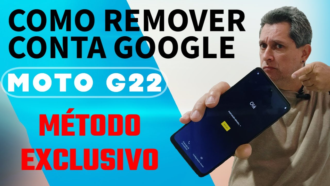 Como Remover Conta Google Moto G22 ou Qualquer Motorola Atualizado em 2023 Método Exclusivo