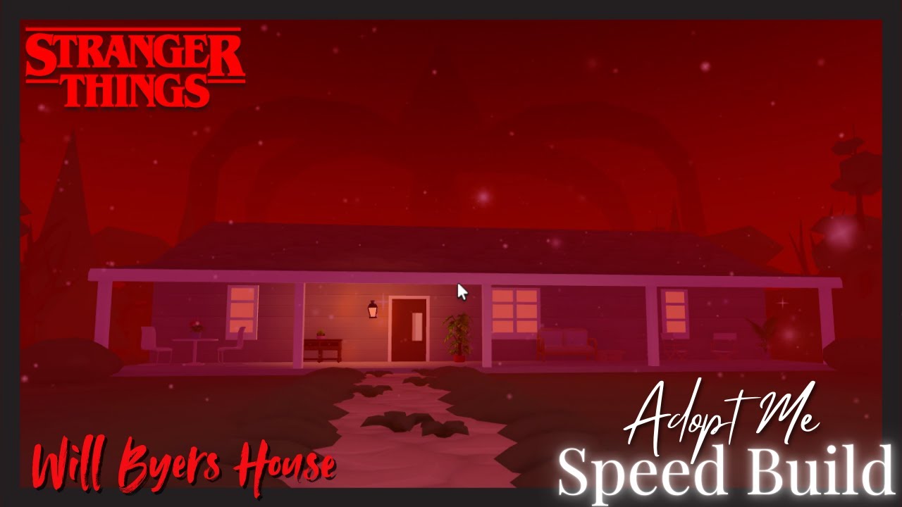Stranger Things Will Byers house Speed Build 🍓Roblox Adopt Me🍓Tutorial