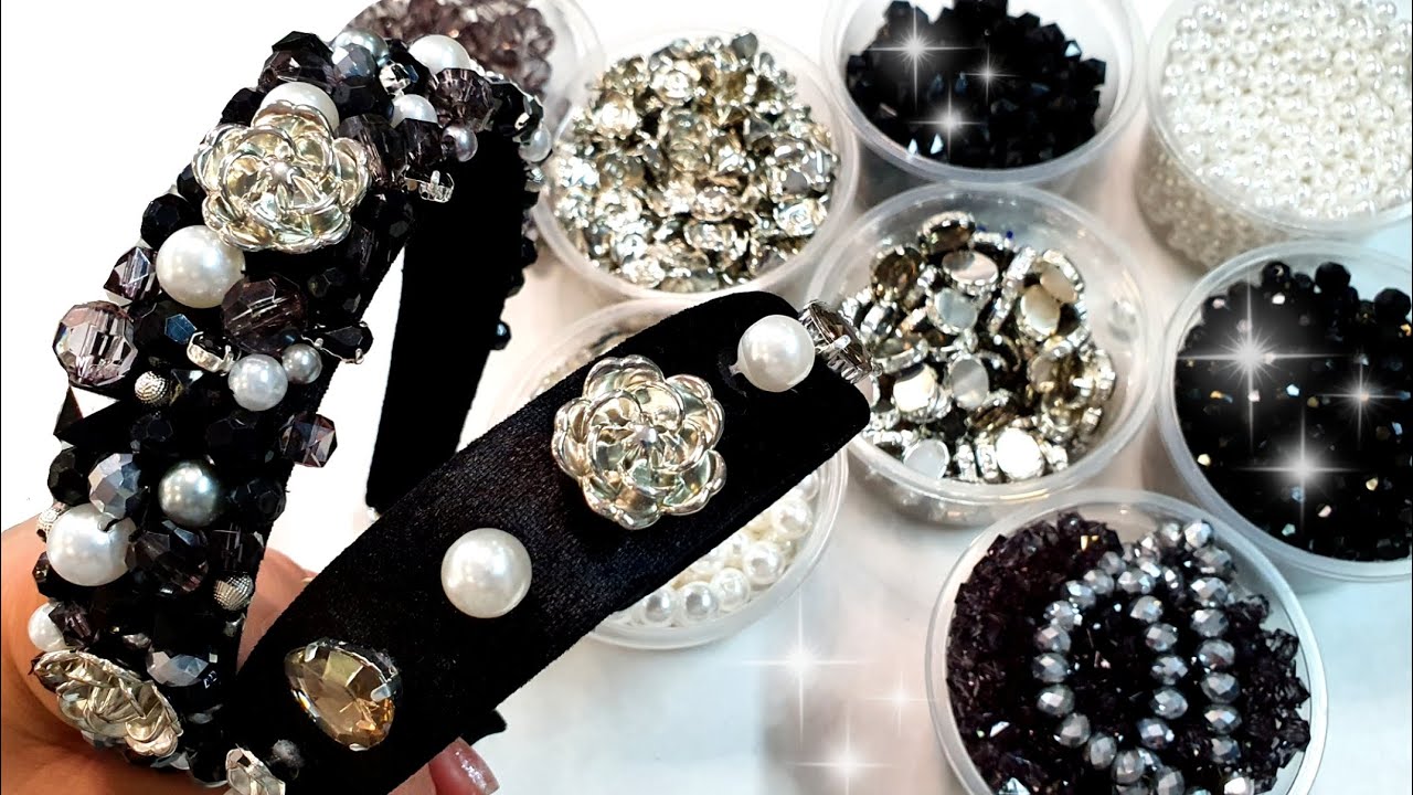 FIZ A TIARA MAIS VENDIDA DO MOMENTO | DIY HAIR TIARA NUANCES BLACK OFF WHITE ONIX