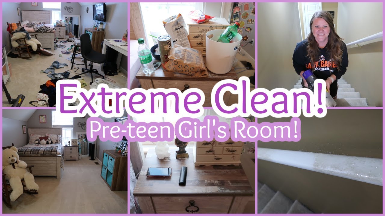 EXTREME Clean! // Cleaning My Pre-teen's Room!
