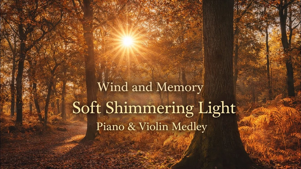 ☀️ Soft Shimmering Light – Piano & Violin Medley for Peaceful Moments | Wind and Memory