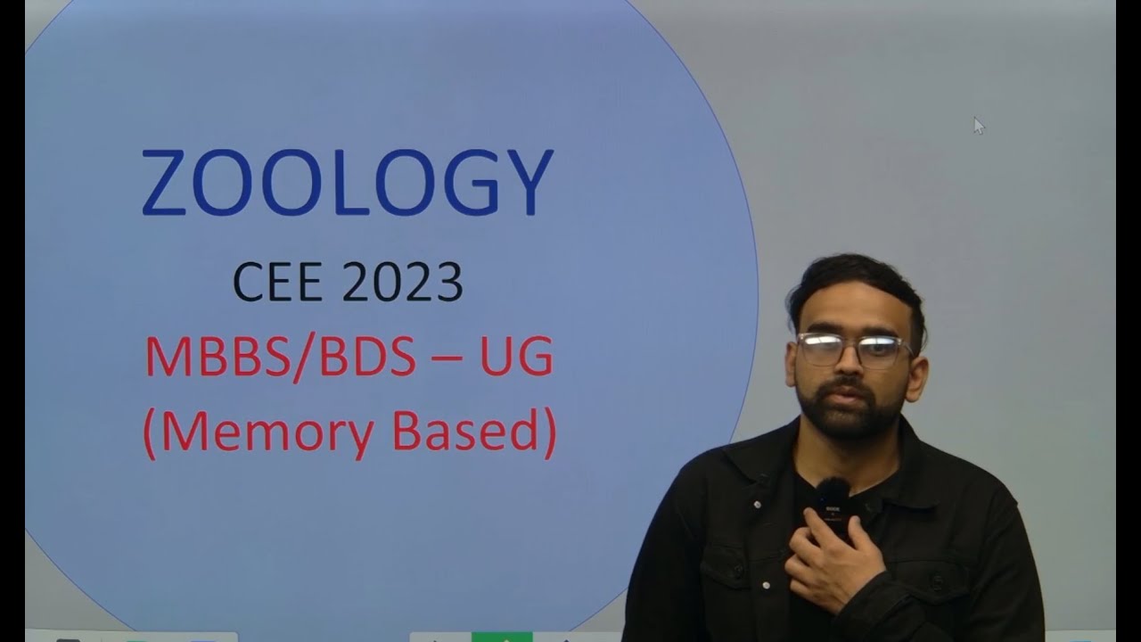 CEE 2023 Past Year Question Discussion ZOOLOGY | Medical & Paramedical Entrance | SS Sir