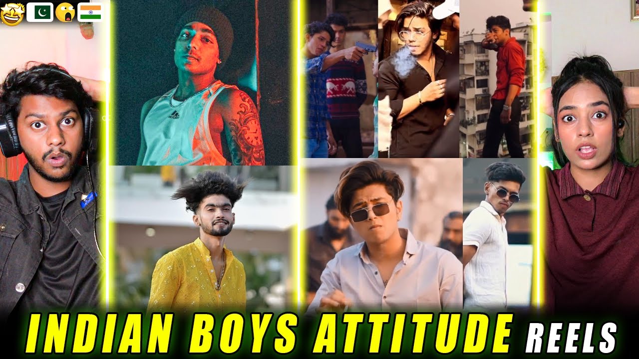 Reaction on Indian Boys Attitude Reels 🔥😈 | Boys Angry Moments😡🔥