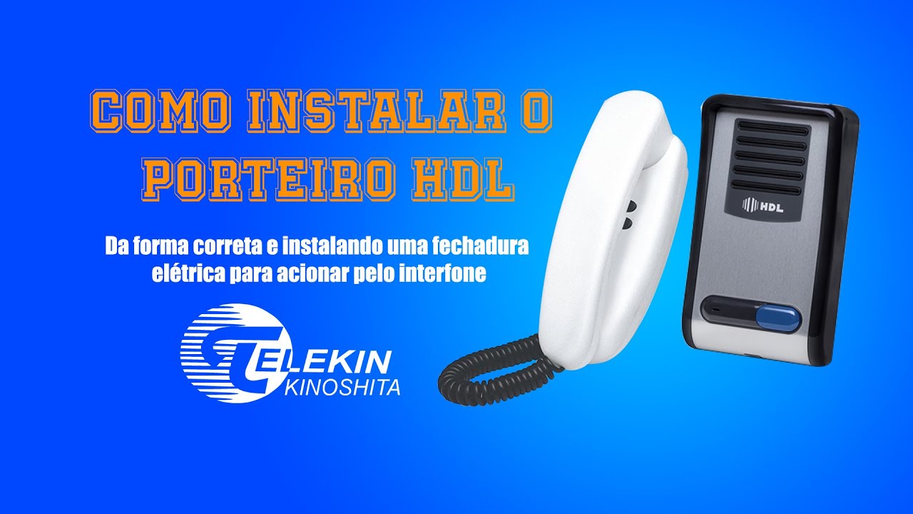 Como instalar o porteiro eletrônico F8-S NTL F8-SN HDL com fechadura elétrica! Fácil e prático