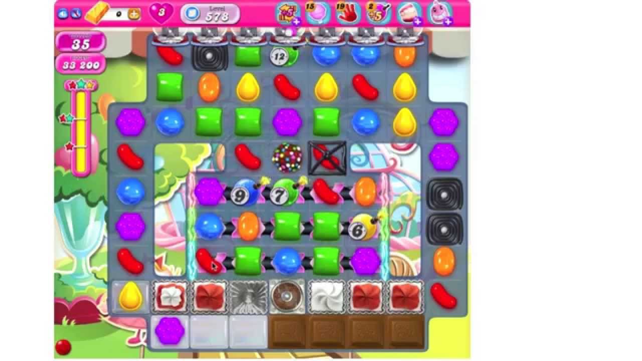Candy Crush Saga, Nivel 578 ★★★ sin boosters (TUTORIAL EN ESPAÑOL)