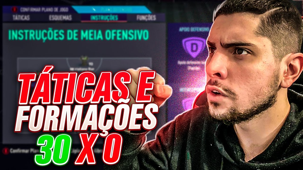 TÁTICAS e FORMAÇÕES DO 30-0 🔥 - DICAS DE PRO PLAYER - FIFA 21 ULTIMATE TEAM