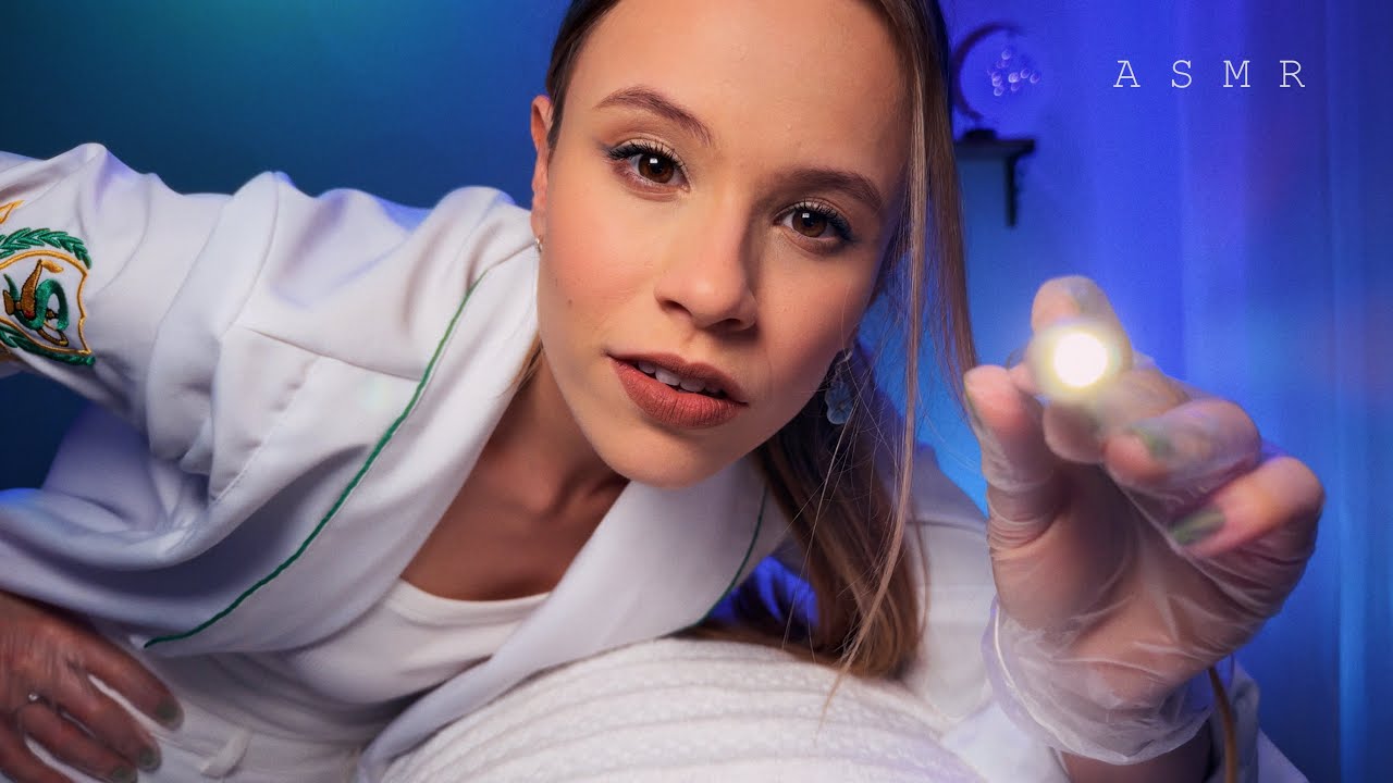 ASMR EXAME F&Iacute;SICO Deitado: Dra. TRATA sua&nbsp;ANSIEDADE &zwj;❤️&zwj;🩹