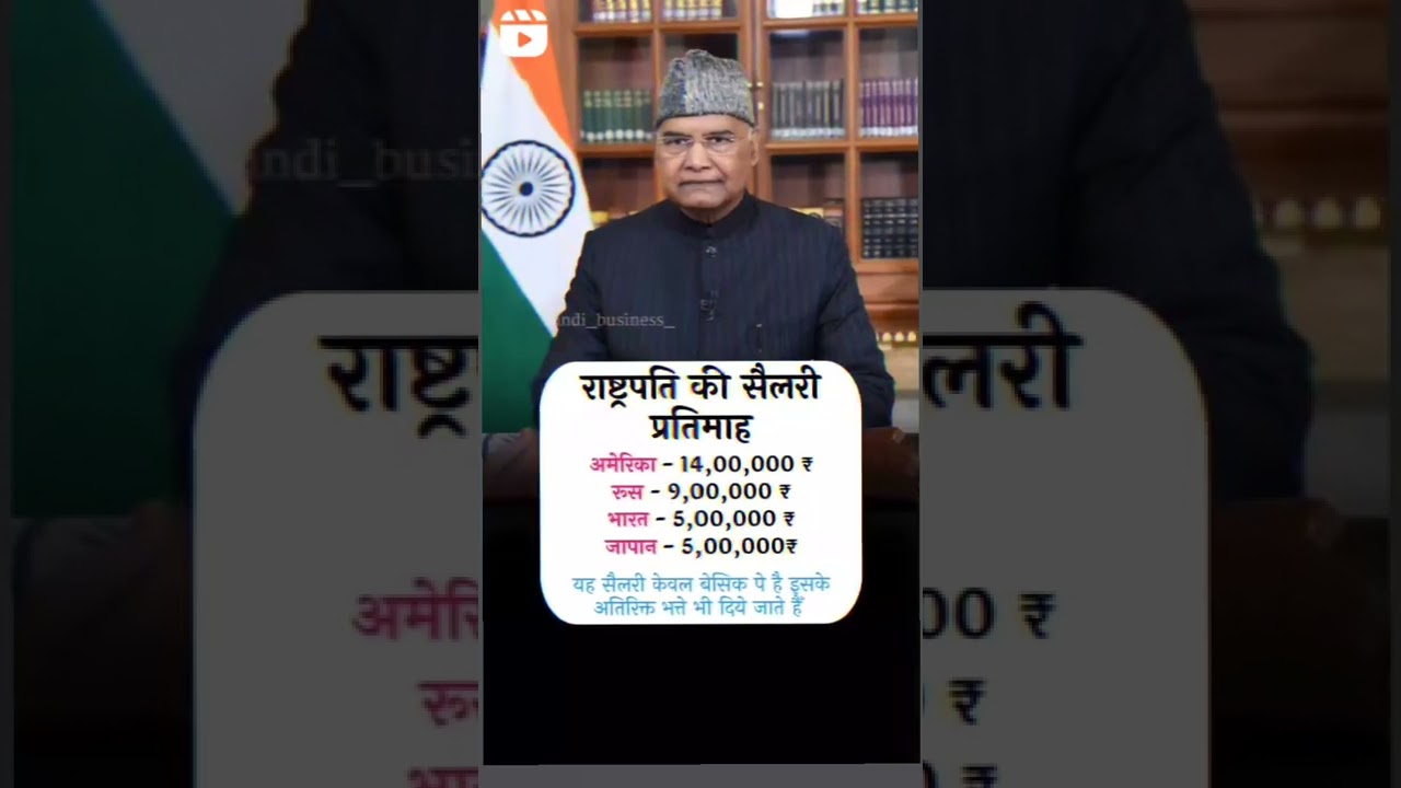 # Rashtrapati #Prati maah salary #