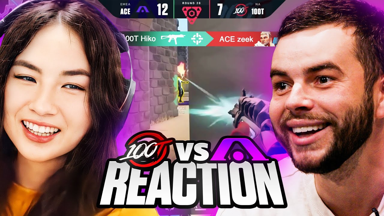Kyedae & Nadeshot REACT to 100T Valorants Amazing COMEBACK! (Vs Acend) | Berlin Masters