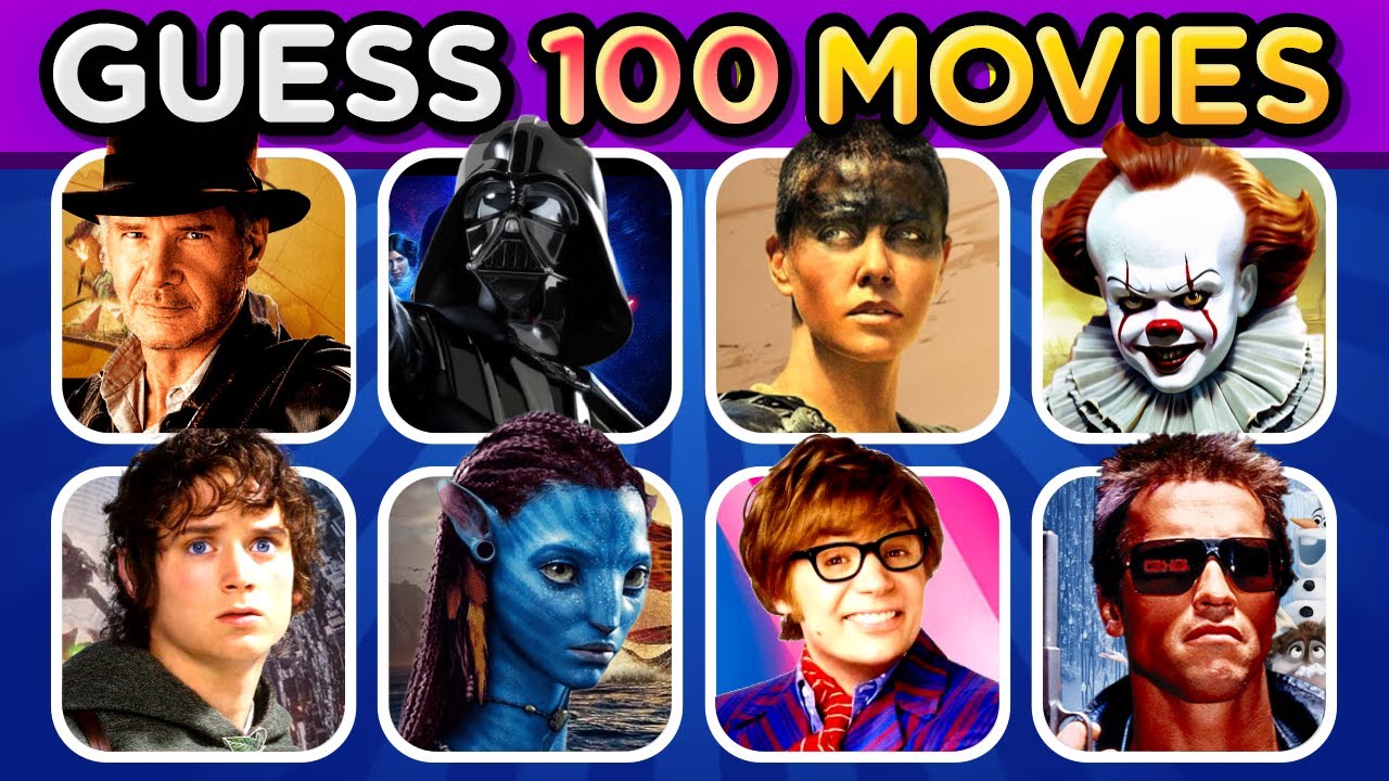 Guess 100 Movies by the Scene in 3 Seconds | Big Movie Quiz Challenge🎬⏳