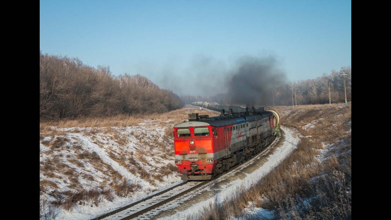 2ТЭ10М-3603 (РЖД,  КБШ ЖД  перегон Каран - Карагайка)