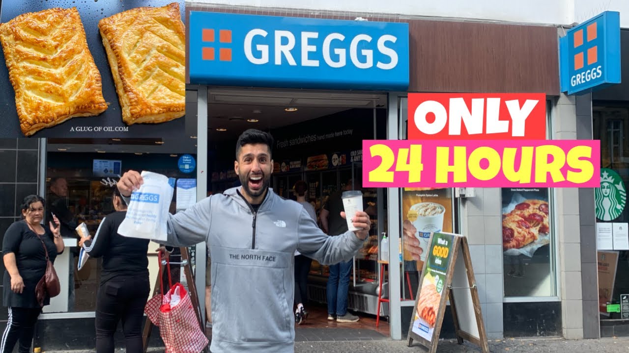 I ONLY ATE GREGGS For 24 HOURS | *IMPOSSIBLE FOOD CHALLENGE*