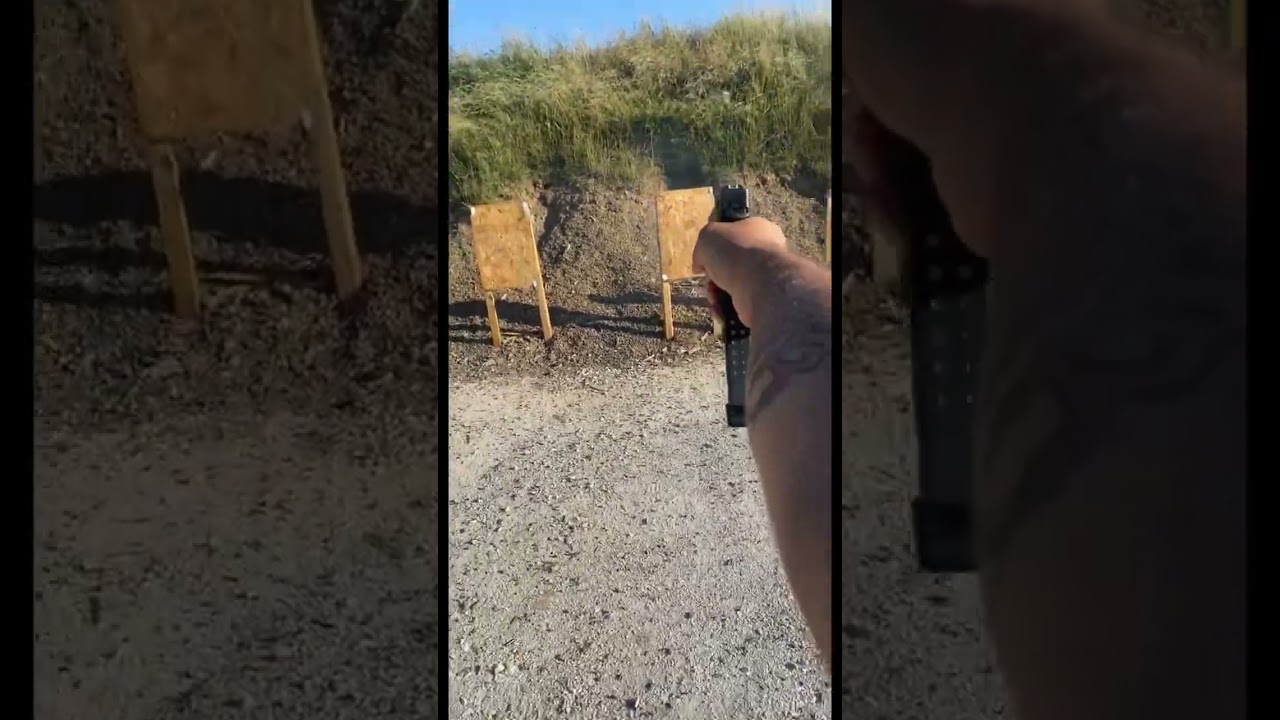 Glock 19 30 round mag dump🔫#glock #glock19 #gen4#viral #foryoupage #fyp #viralshorts #callofduty