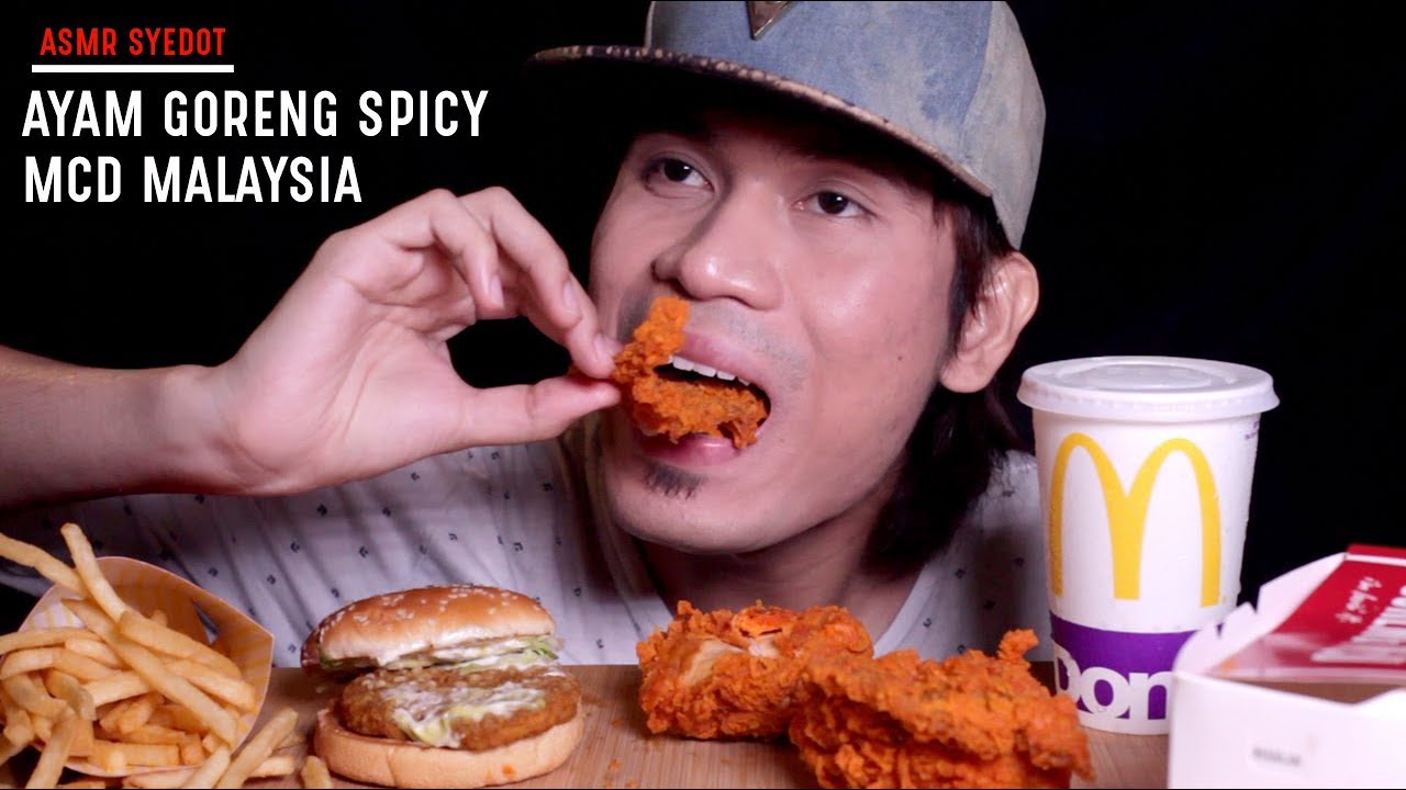 ASMR : AYAM GORENG SPICY MCD MALAYSIA (EATING SOUND)
