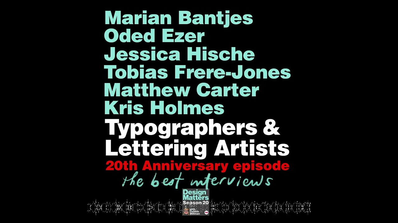 20th Anniversary celebration with typographers and lettering artists Marian Bantjes, Oded Ezer,
