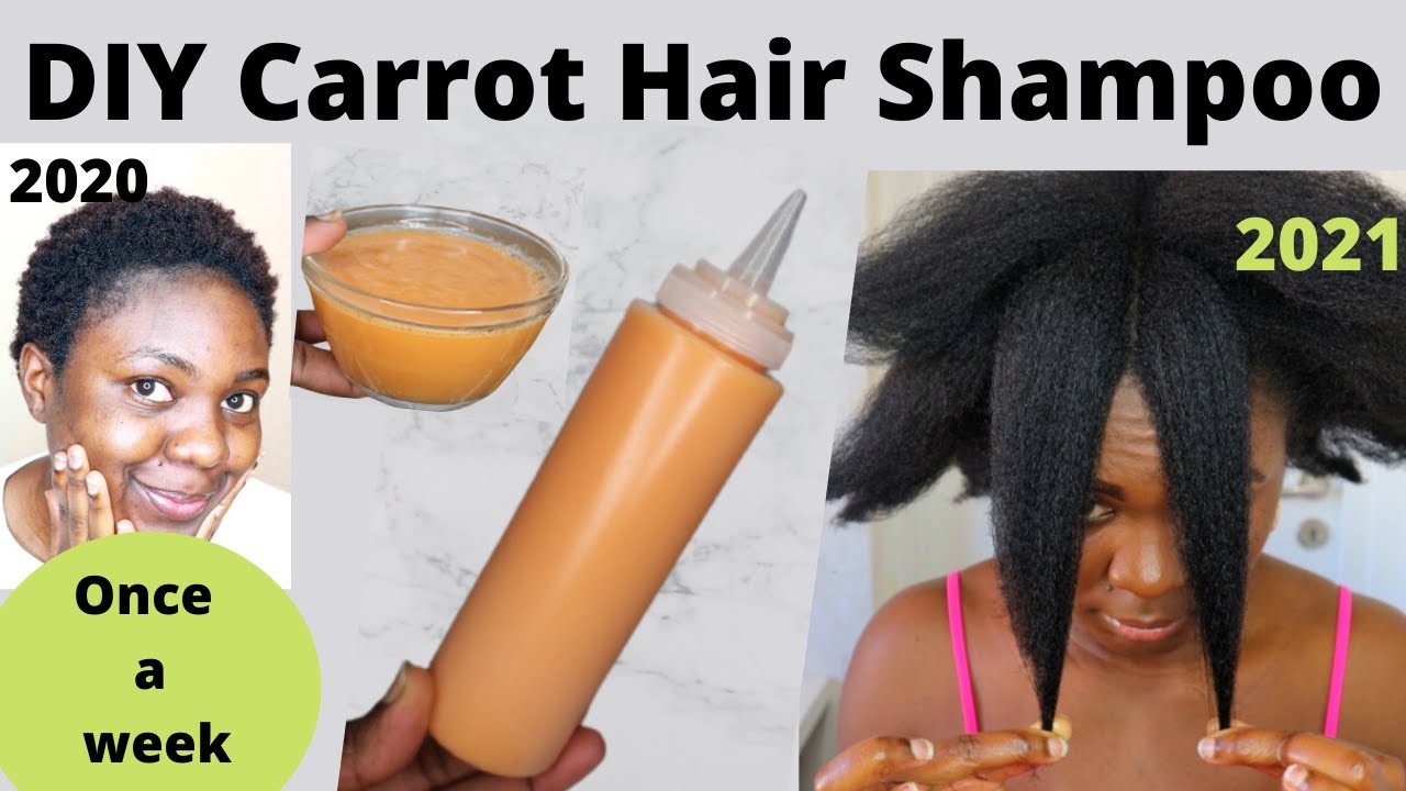 DIY Insane Carrot Hair Shampoo To Speed Up Hair Growth & Treat Baldness, Thinning Hair.