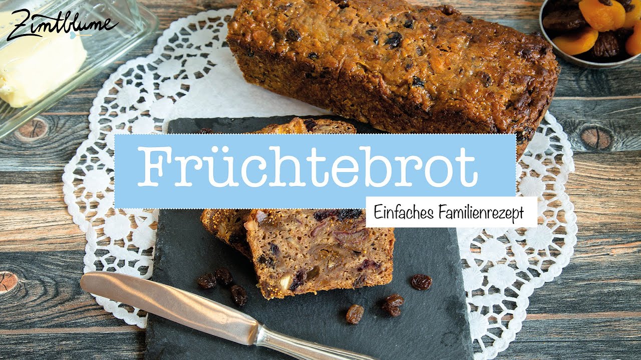 Rezept für saftiges Früchtebrot | Altes Familienrezept