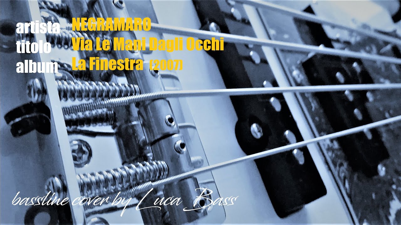 NEGRAMARO - Via le mani dagli occhi - (bassline) - basso | cover by LUCA BASS (Sire V7 Vintage)