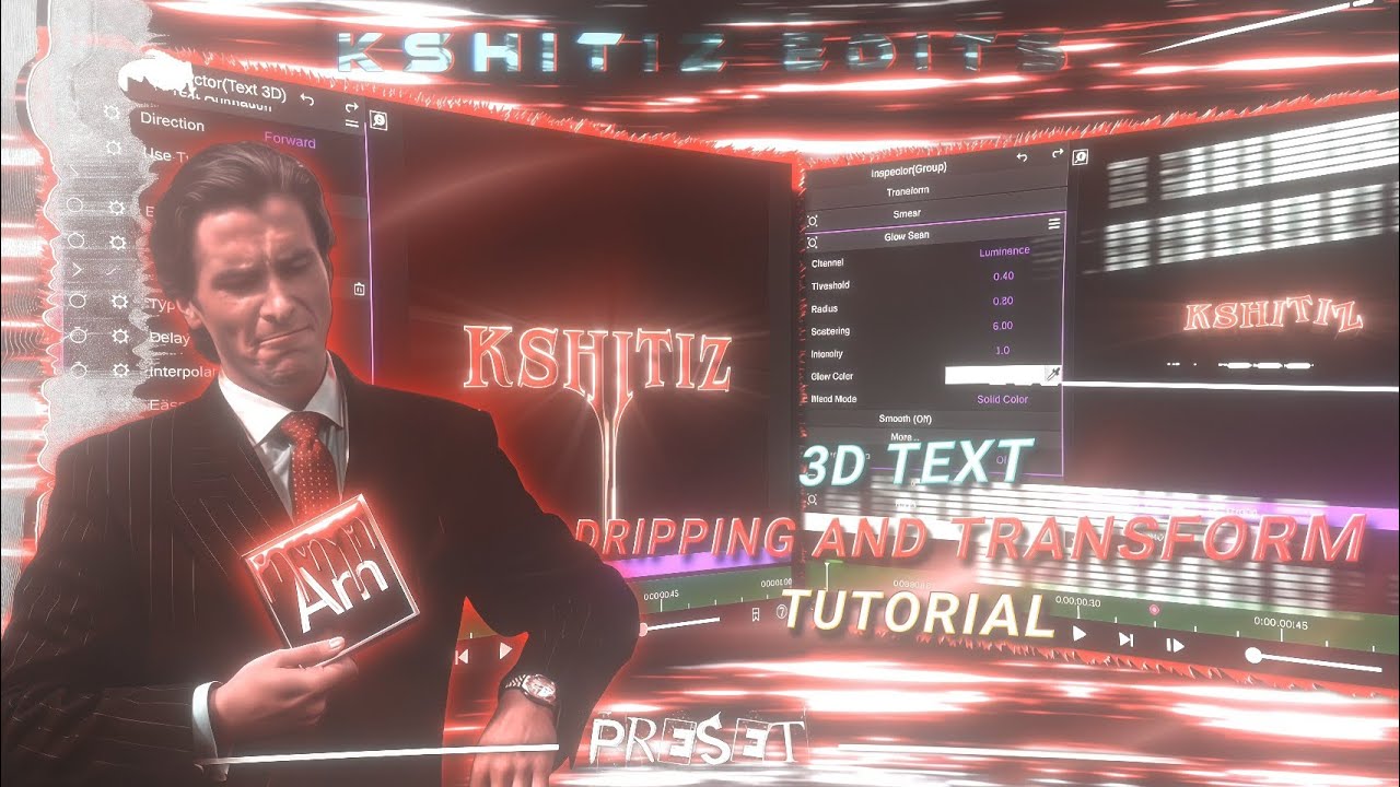 How to Make 3D Dripping Text on Android Mobile❤️‍🔥💥👑 | Node Video Tutorial🗿 (+preset)