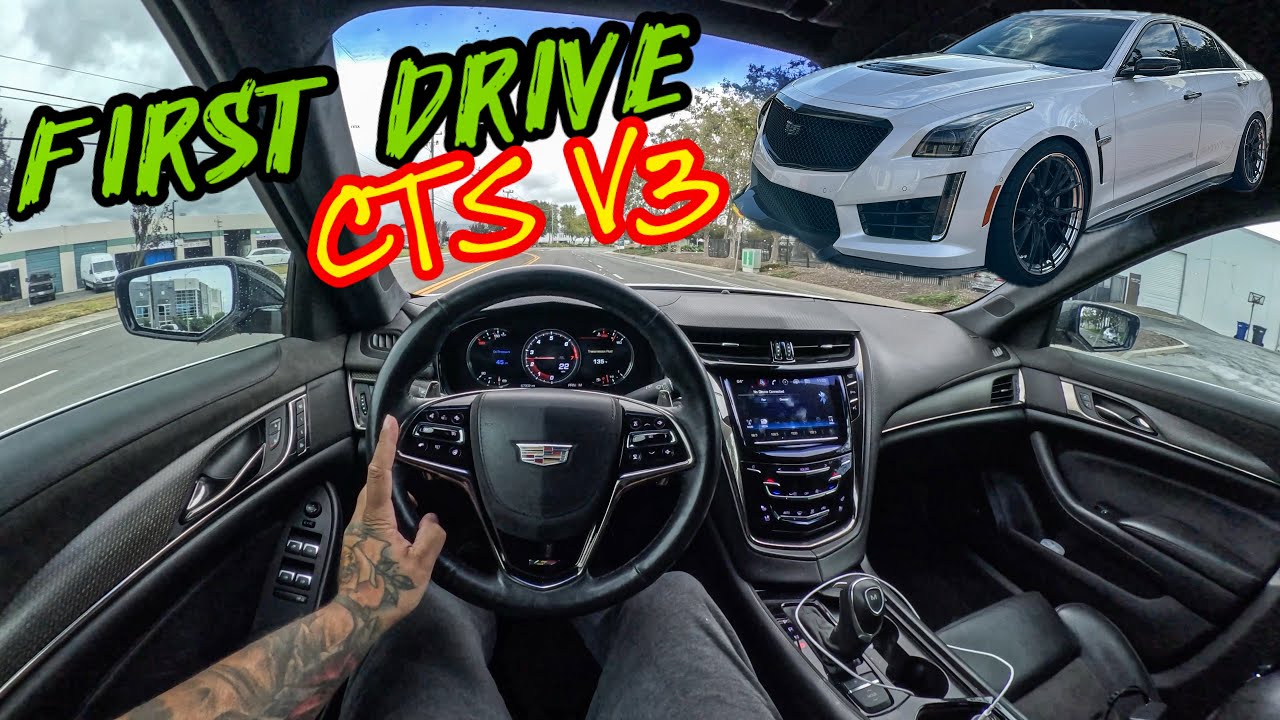 First Time Driving The CTS V3 With The New Set Up!