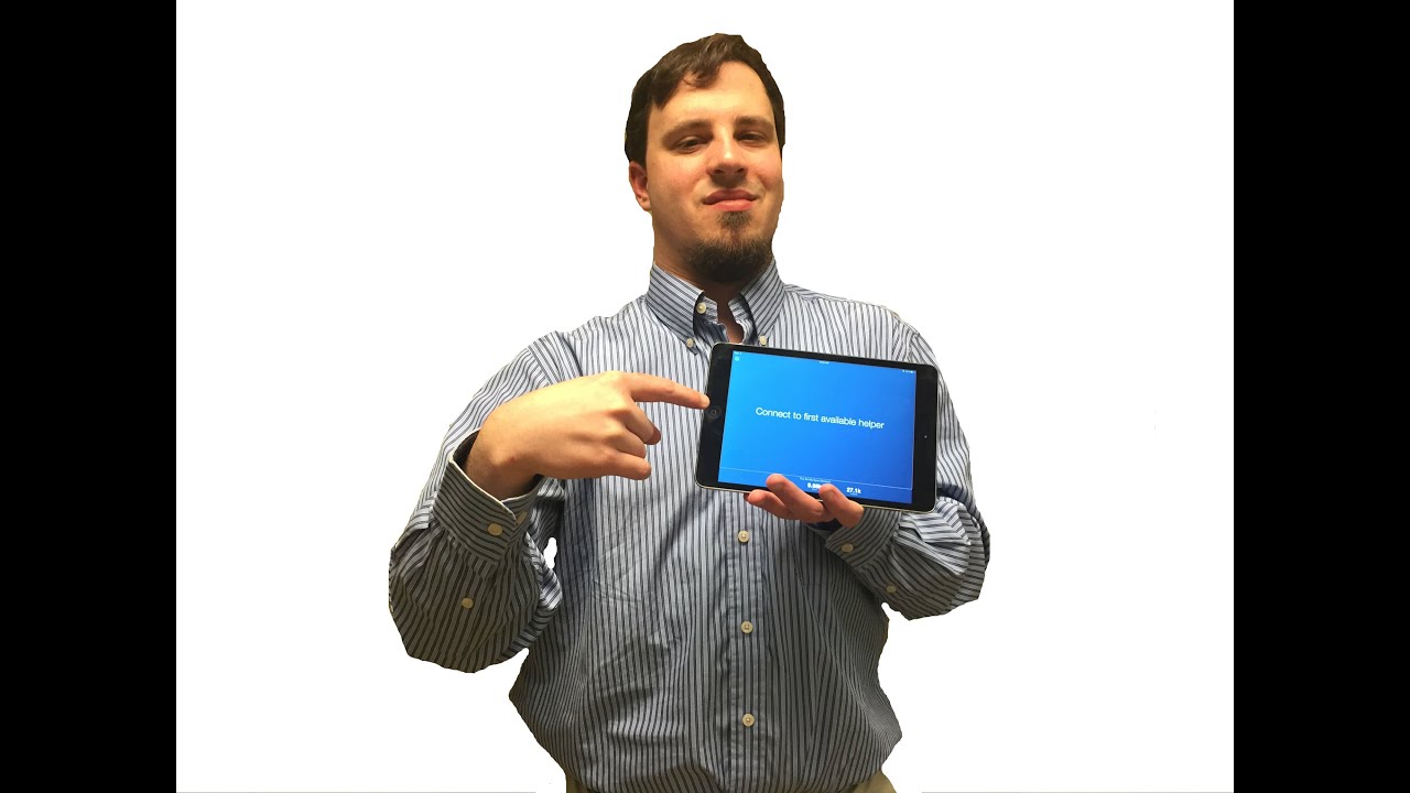 Demonstration of the Be My Eyes app by Peter Tucic