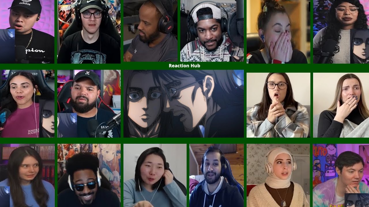 Eren Manipulates His Father | Reaction Mashup | Attack On Titan Final Season Part 2 Episode 20