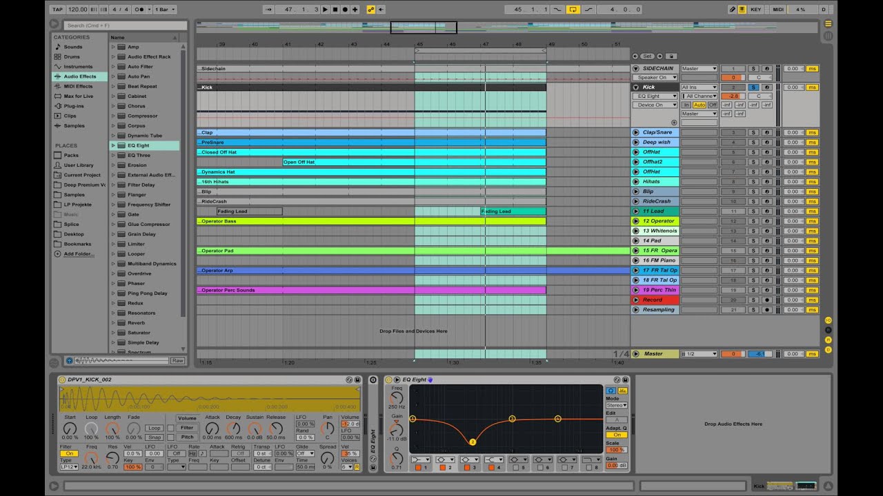 How to EQ a Snappy Kick - Ableton Live - Quick Trick for Punchy Kicks