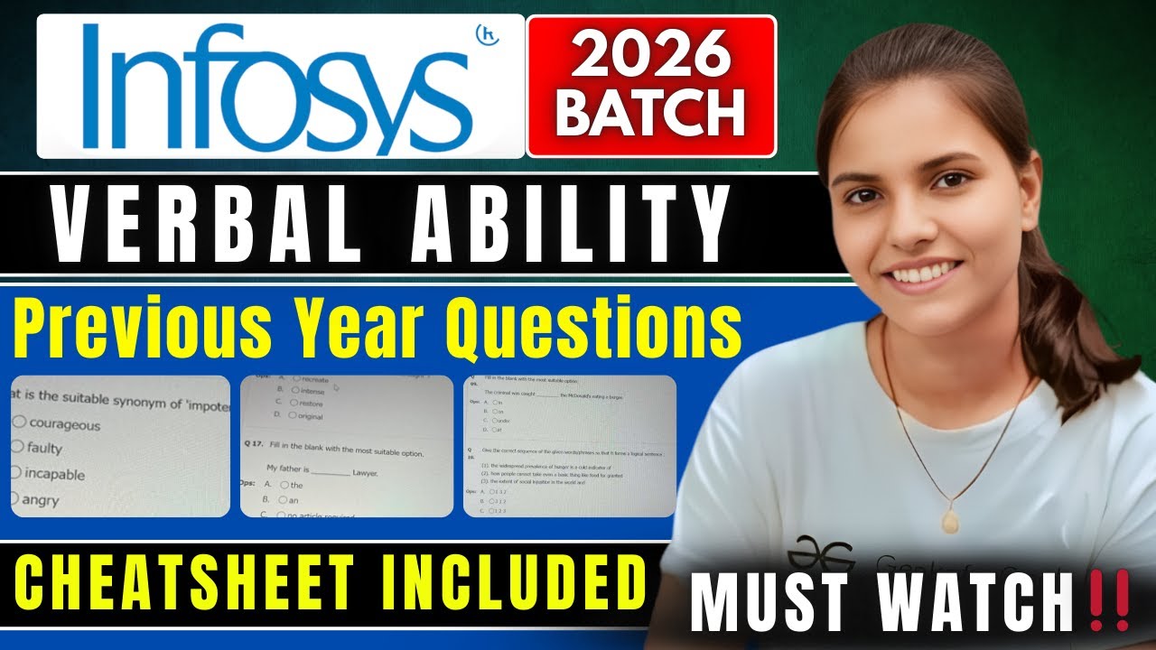 Вопросы по вербальным способностям Infosys за прошлый год | Вопросы по экзамену Infosys | Системн...