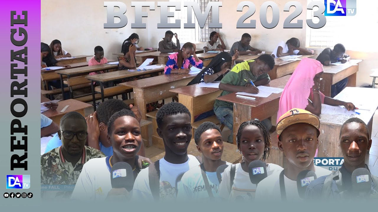 Examen du BFEM 2023 : les jeunes confiants après avoir passé les épreuves en toute sérénité