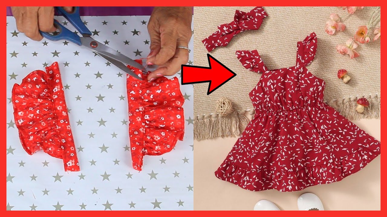 🔥✅Coser un vestido de vuelo PARA NIÑA💥Lindo y único diseño✅